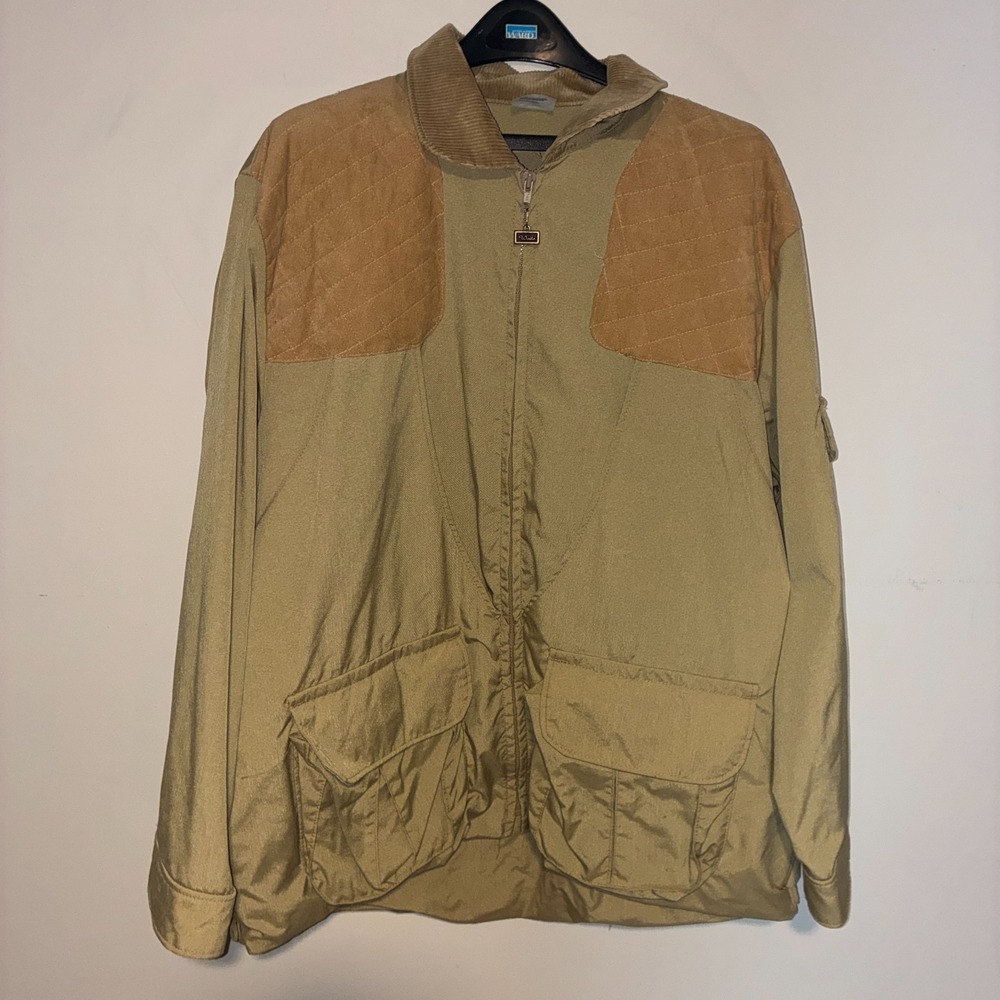Walls Vintage Shooting Jacket Suede Patch Corduroy Collar Game Pocket XL